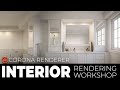 3ds Max 2020 Corona Render  Interior Tutorial | Lighting, material and Post production