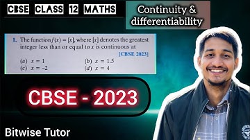 Q1 | The function f(x) = [ x ] , where [ x ] denotes the greatest integer less than or equal to x is
