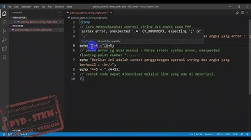 Cara gabung string dan operasi aritmatika di PHP - Solusi error unexpected floating-point number