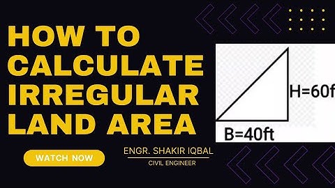 How to calculate irregular ( triangular) land area|| land area measurement|| land area