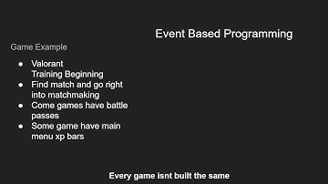 Unreal Engine 5 Event Based Programming