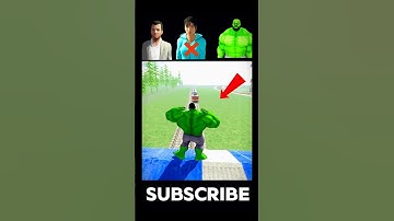 🤯Can Hulk Stop the GTA v unstoppable train 🚂🔥 Indian bike driving 3d #shorts​ #gaming​ #challenge
