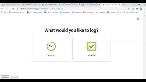 Beanstack - How to Log Minutes