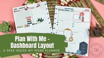 Plan With Me || Dashboard Layout || Work Planner || The Happy Planner