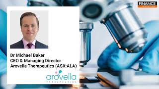 Arovella's CEO Michael Baker speaks after his inaugural AACR  presentation