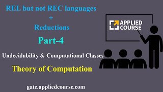 Famous REL but not REC languages + Reductions |  Undecidability & Computational Classes | Part-4 | TOC & CD Wealth