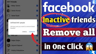 How to Delete Inactive Friends on Facebook in one click | How to remove inactive friends on Facebook