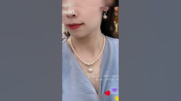 Chuỗi Ngọc Trai Thật | Bộ Chuỗi Ngọc Trai Gạo Màu Cam Đào | Wscpearl - Ngọc Trai Tự Nhiên