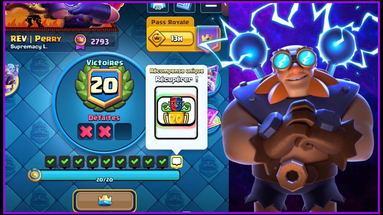 20 Wins with Electro Giant Deck.!
