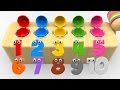 Learn Numbers with Wooden Hammer Surprise Eggs Toys - Shapes and Numbers Collection