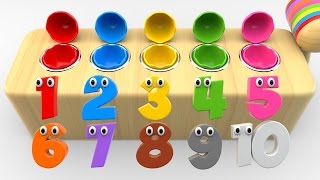 Learn Numbers with Wooden Hammer Surprise Eggs Toys - Shapes and Numbers Collection screenshot 4