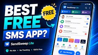 The Best Free Android SMS Messaging App - SendSweep Lite Demo screenshot 1