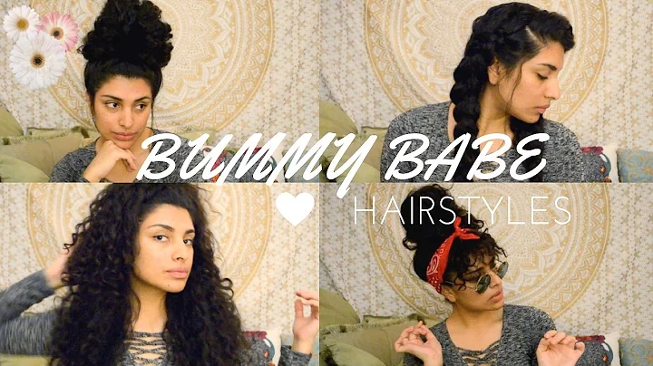 QUICK & EASY CURLY HAIRSTYLES FOR BUMMY BABES | Jo...