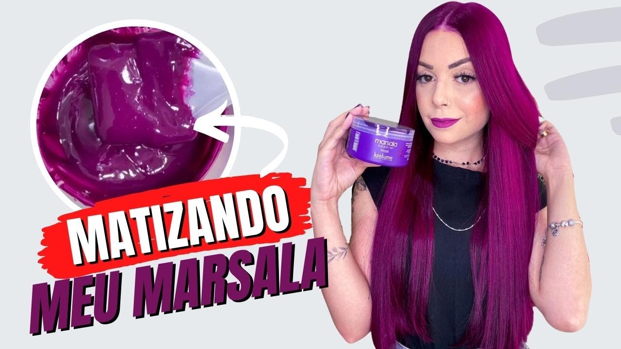 MATIZANDO MEU CABELO MARSALA COM KOSTUME KOLOR💜