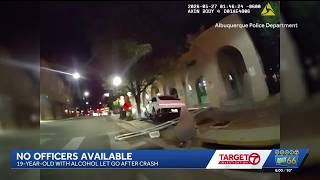 Albuquerque teen admits to reckless driving after downtown crash, but no officers came to respond