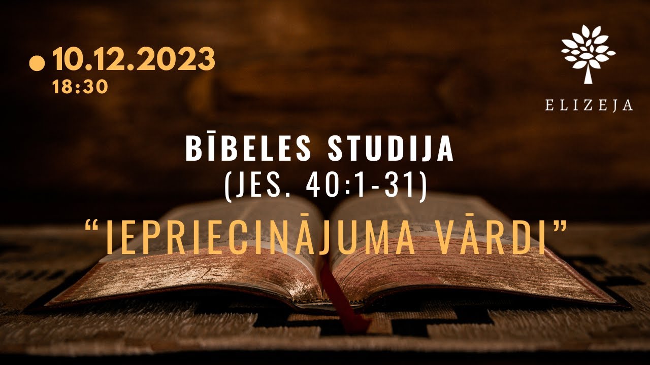 Bībeles studijas Elizejā – 