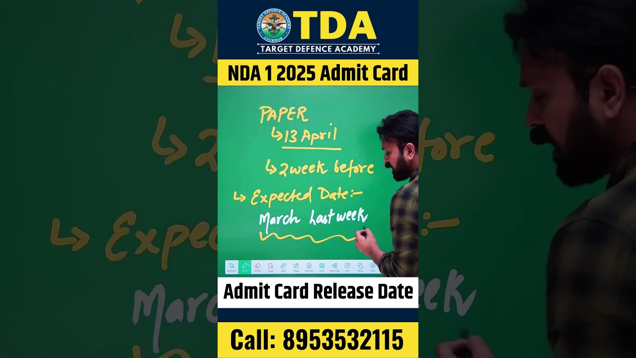 NDA 1 2025 Admit Card Release Date | NDA Admit Card 2025 | NDA 1 2025 Exam Date | NDA Hall Ticket