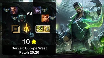 Draven ADC + Pyke vs Aphelios + Leona - EUW Challenger - Patch 25.20