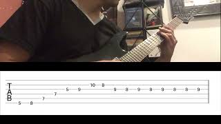 VERY EASY Sweep Picking Ideal for beginners (Guitar cover + TABS)
