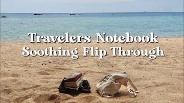 Journal Flip Through By The Beach 🏖️☀️🌊ASMR | Janethecrazy