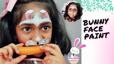 Simple and Easy Easter Bunny Face Paint || Kids Face Paint