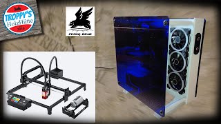 offenes PC Gehäuse mit dem Flying Bear - LaserMan - Laser Engraver &amp; Cutter