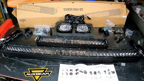 AUXBEAM LED Light Bar Review 5D PRO SERIES 22" and 5"