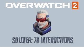 Overwatch 2 Second Closed Beta  Soldier: 76 Interactions + Hero Specific Eliminations
