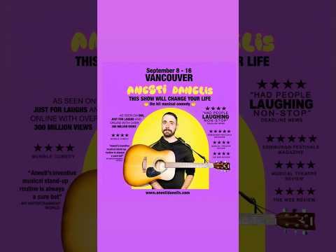 VANCOUVER I’m bringing my hit musical comedy to you this September! Come say hi! ￼