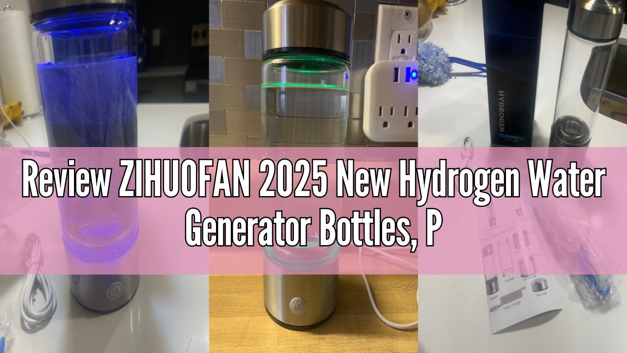 Review ZIHUOFAN 2025 New Hydrogen Water Generator Bottles, Portable Hydrogenated Water Bottle with S