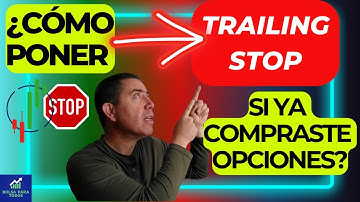 ✅CÓMO PONER un TRAILING STOP cuando YA COMPRASTE un CONTRATO DE OPCIONES🛑 | THINKORSWIM TUTORIAL