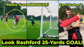 Marcus Rashford 25-YARDS GOAL SHOCKS Carrick during Final Training ahead of AC Milan