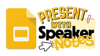 How to Present with Speaker Notes | Google Slides (Step-by-Step)