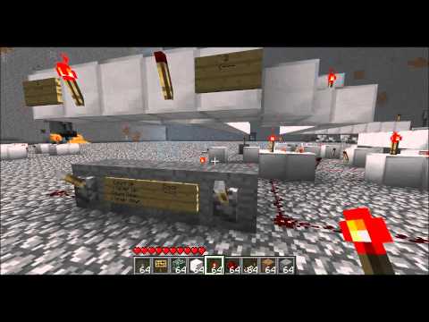 Minecraft Redstone Counter Part #2 - 2-bit Synchronous Up/Down Counter JK [Tutorial] [HD]