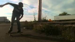 Tre flip down a small drop