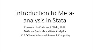 Introduction to Meta-analysis using Stata