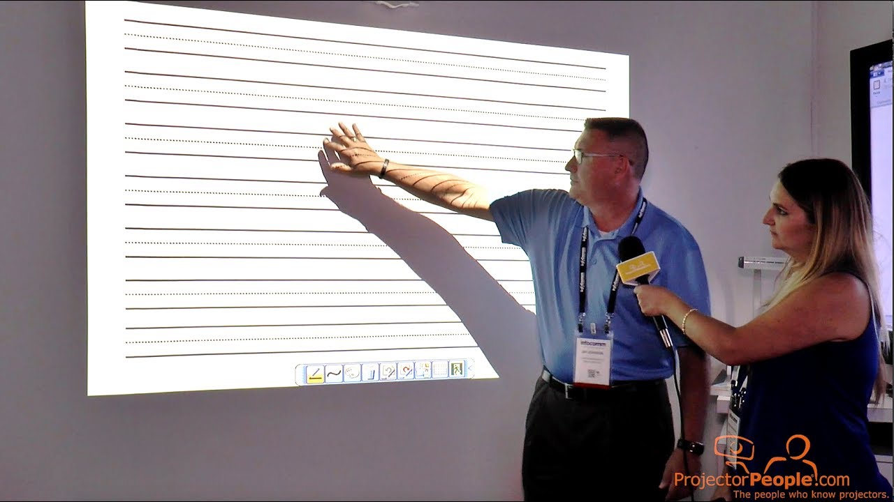 InfoComm 2017 : Hitachi's Ultra Short Throw Interactive CP-TW3005