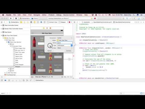 Mix Your Own - Stepper in TableView