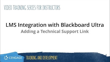 Adding a Technical Support Link to your Blackboard Ultra Course
