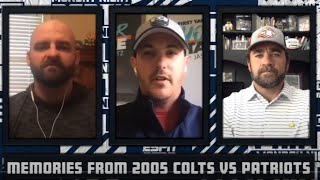 Jason fitz and mike golic jr. are joined by former indianapolis colts
center jeff saturday as they look back at the 2005 matchup on monday
night football bet...