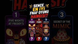 😨 Tüm FNAF Oyunları Arasında En İyisi Hangisi? 😱#shorts  #fnaf