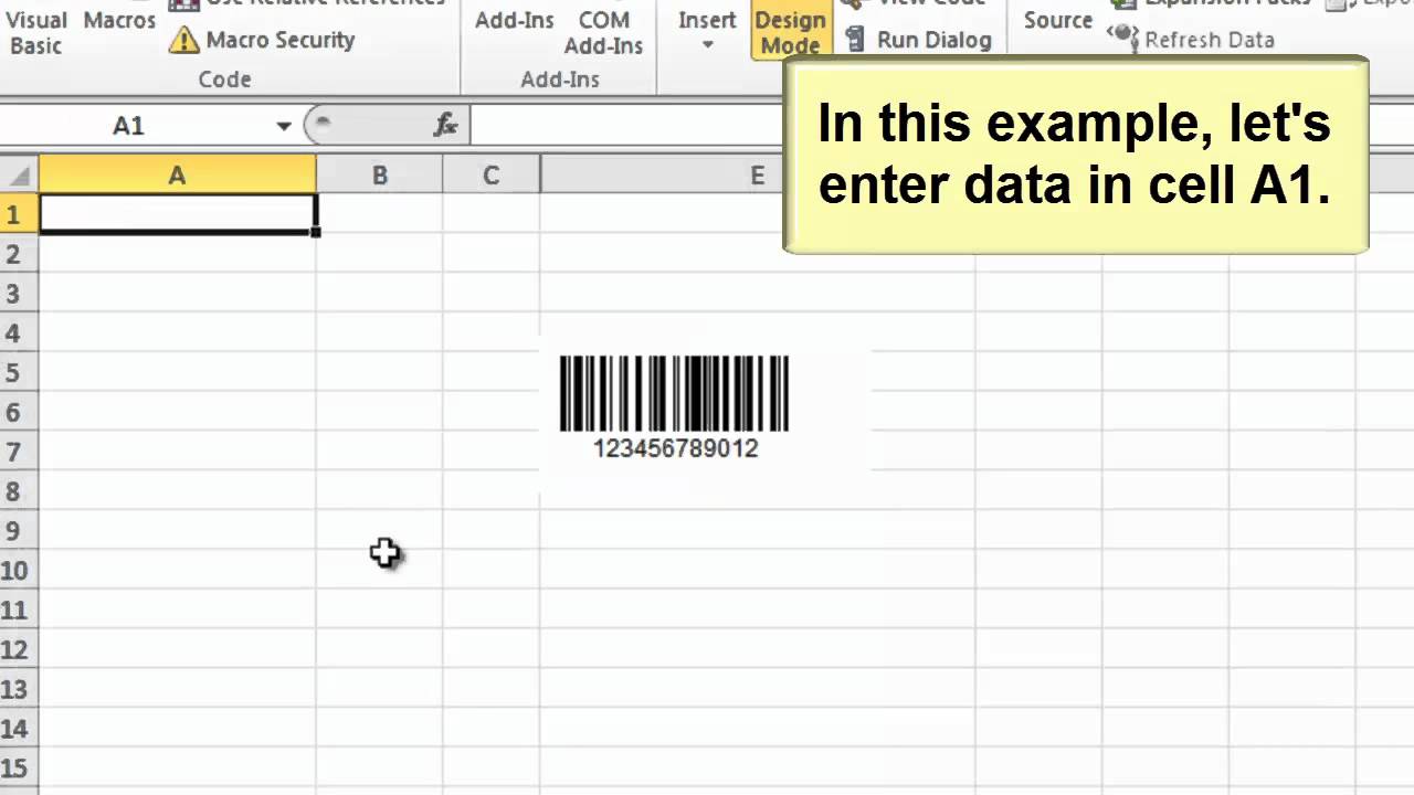 How to write barcode