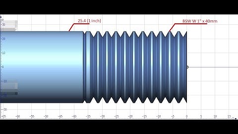 SIEMENS - SINUMERIK-SINUTRAIN Programming of External Thread Turning - Cycle 99 - BSW W 1"
