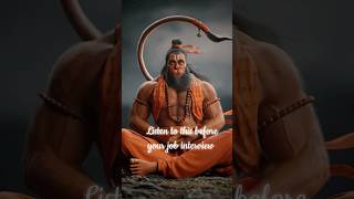 Listen To This Before Your Job Interview   Jai Hanuman  hanumanji astrology 4k 2024 shorts