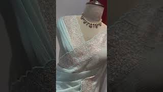 Dm for enquiry💙✨#saree #sareefashion #onlineshopping #couture