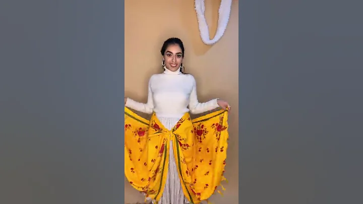 DIY shawl hack for Winters || Shawl/Stole DIY || shawl ideas for winters || Stole as a top #SHORTS - DayDayNews