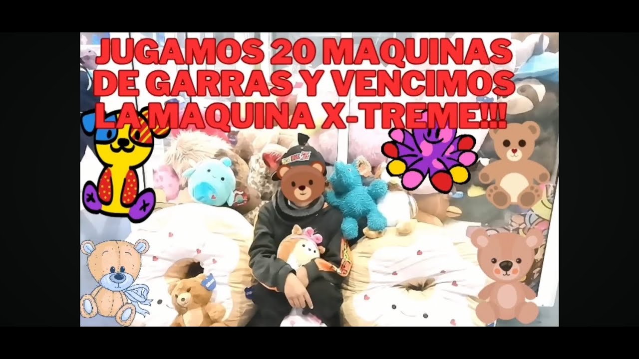 Jugamos 20 maquinas de garras y maquinas de garras x-treme!!! Ganamos peluchuches gigantes!!!!! 