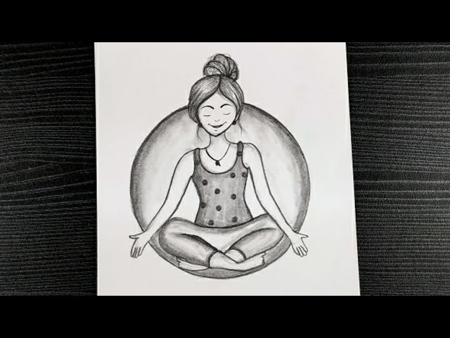 Woman In Lotus Position Vector Illustration Of Lineart Style Yoga Pose Flat  Line Icon Simple Sign Of Woman In Easy Pose Stock Illustration - Download  Image Now - iStock