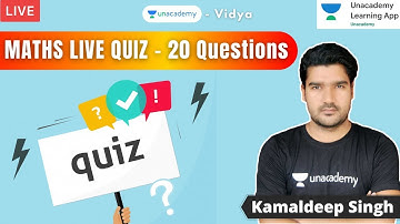 LIVE Maths Quiz | 20 Questions | CTET,MPTET,HTET, all TET