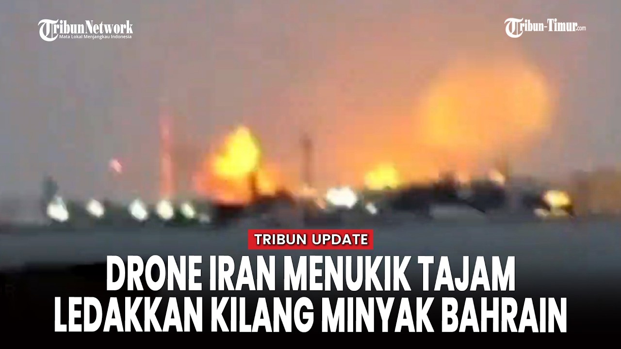 Detik-detik Kilang Minyak di Bahrain Kena Hantam Rudal Iran